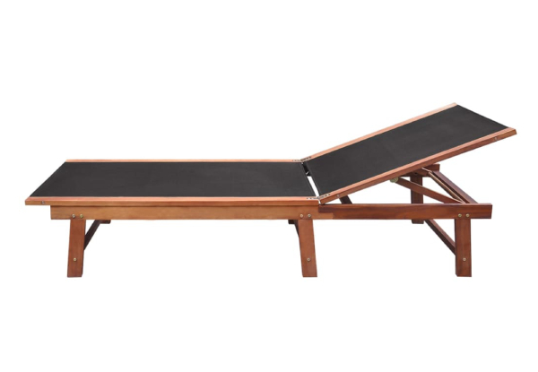 Two-Piece Sun Lounger with Table