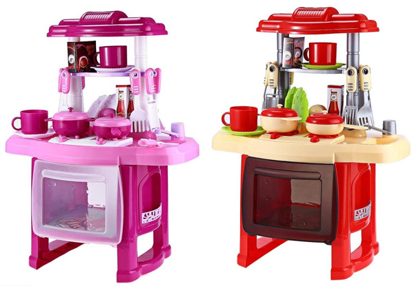 Kids Kitchen Play Set - Available in Two Colours with Free Delivery