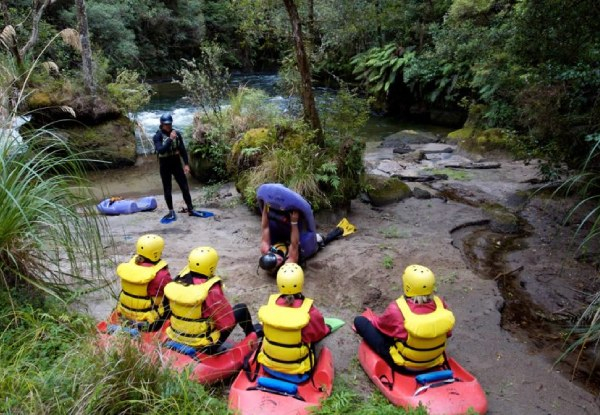 White Water Sledging Trip Down the Kaituna River incl. Adventure Photo Pack & Shuttle Transfers Pick-Up & Drop-Off - Options for up to Six People