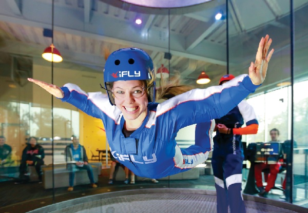 First-Time Flyer Two-Flight Package for One Person at New Zealand's First & Only Indoor Skydiving Facility