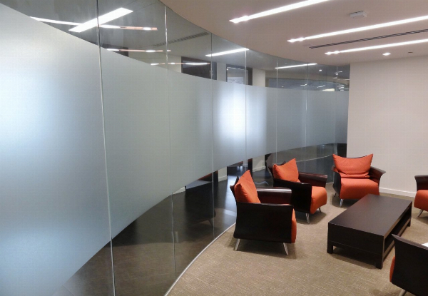 Self-Adhesive Frosted Window Film - Options for up to Three Available