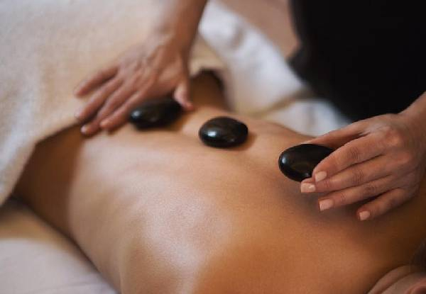 75-Minute Natural Basalt Hot Stone Full Body Spa Massage for One incl. Foot Spa