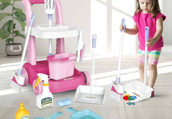 11-Piece Kids Toy House Cleaning Set