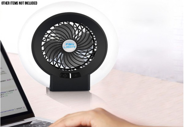 USB Rechargeable Camping Light & Fan