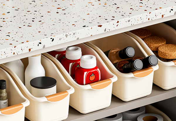 Two-Pack Pull Out Cabinet Organiser Bin with Roll Wheels - Available in Two Sizes