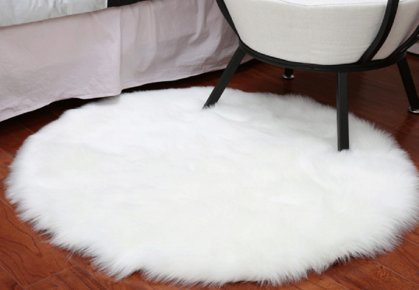 Round Fluffy Rug Range - Five Colours & Three Sizes Available with Free Delivery