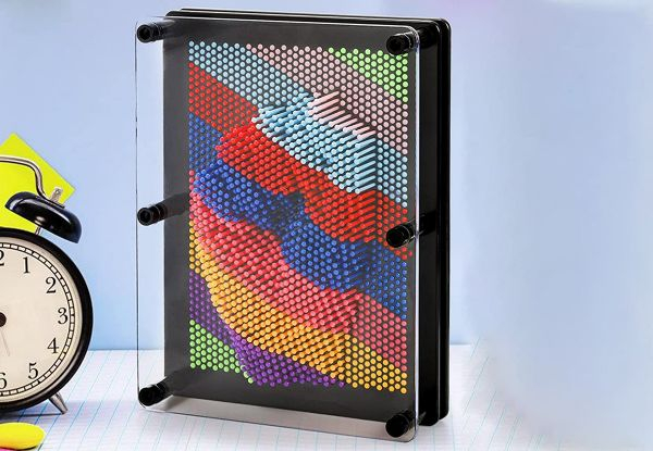 3D Rainbow Pin Art Board Toy - Three Sizes Available