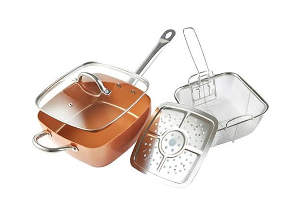 Square Copper Cooking Pan