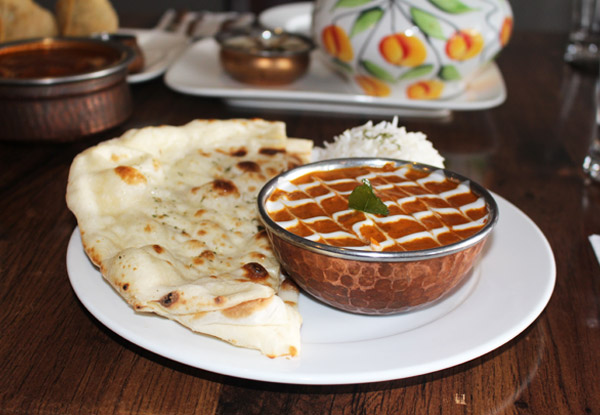 Two-Course Indian Dining Experience for Two - Option to incl. a Glass of Wine or Beer Each