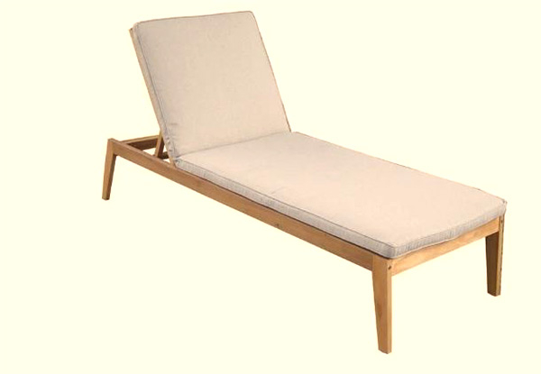 Excalibur Capri Outdoor Sun Lounger with Cushion