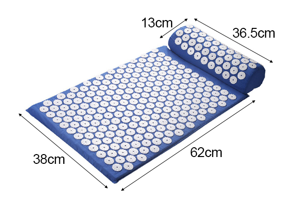 Fitness Acupressure Mat & Pillow Set - Available in Four Colours
