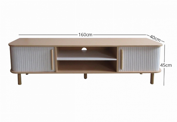 Marama Tambour Modern TV Stand - Available in Two Sizes