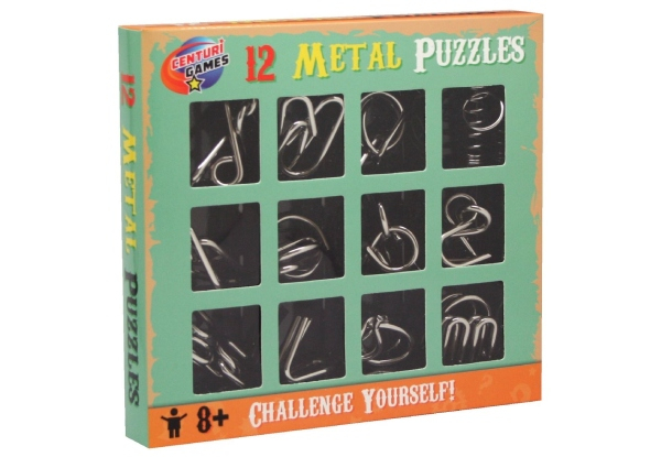12 Metal Puzzle Box Set