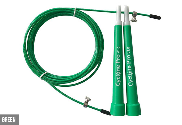 Speed Skipping Rope - Eight Colours Available with Training Guide