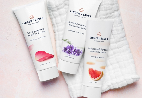 Set of Three Linden Leaves Hand Creams