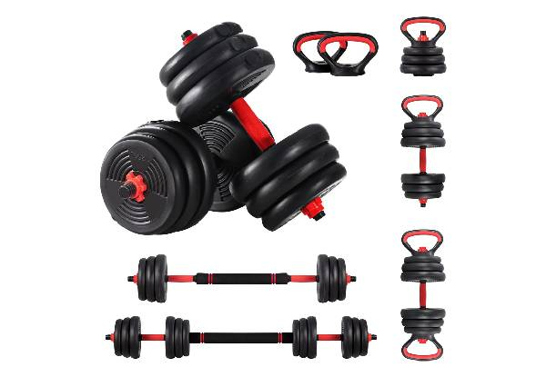 Four-in-One Adjustable 40kg Dumbbell Set