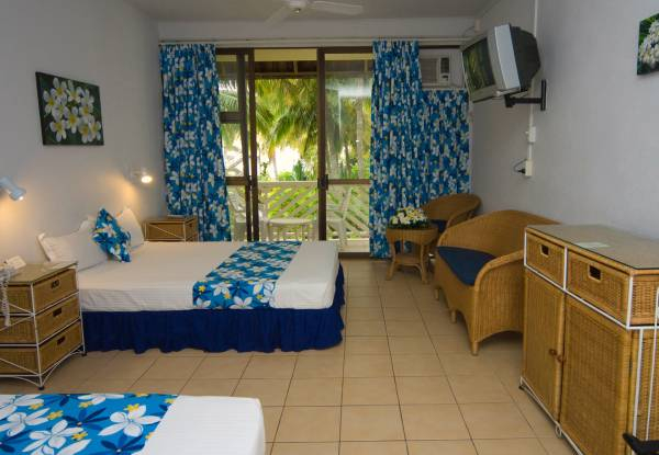 Per-Person, Twin-Share, Five-Night Rarotongan Getaway in a Standard Room incl. Return Airport Transfers, Tropical Daily Breakfast, WiFi Credit, Use of Hotel Amenities & Activities - Option for Beachfront Deluxe Suite