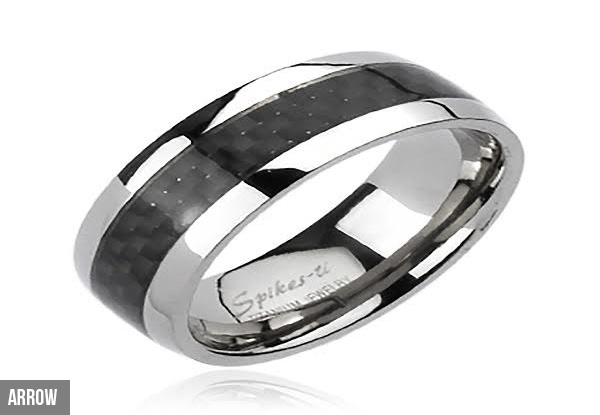 Man Up Jewellery Titanium Rings - Six Styles & Four Sizes Available