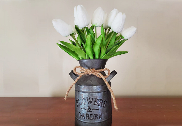 Vintage Metal Flower Vase - Two Styles Available