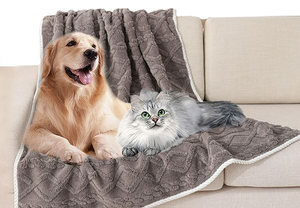 Water-Resistant Dog Blankets - Available in Three Colours & Options for Two-Pack