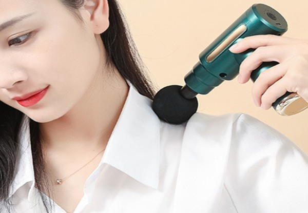 Muscle Relaxation Massage Gun incl. Four Massage Heads - Two Colours Available