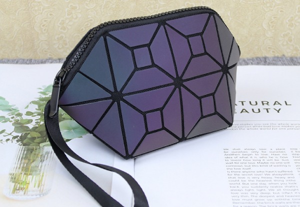 Reflective Glow in the Dark Cosmetic Bag - Five Styles Available