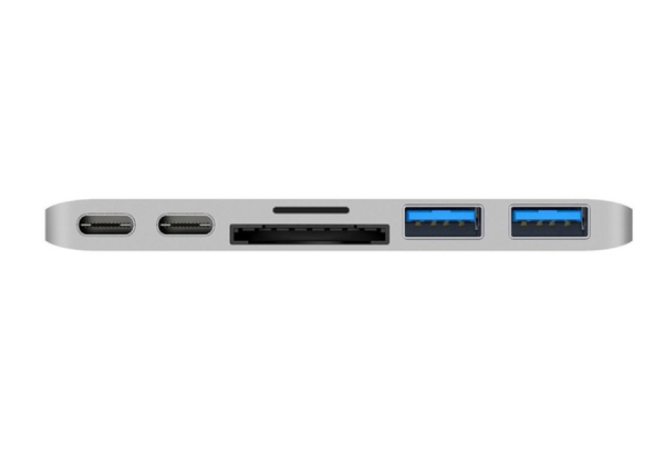 Six-in-One USB Hub Type-C Adaptor - Two Colours Available
