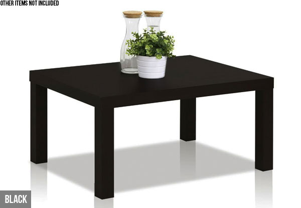 Modern Rectangular Coffee Table - Available in Black or White