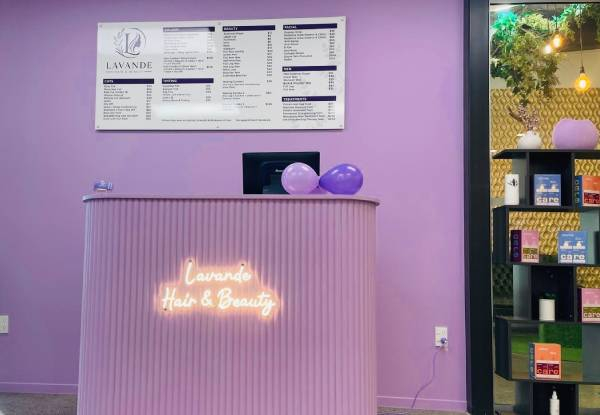 Hair Service at Lavande Hair & Beauty - Options for Cut, Global Colour, Foils, Permanent Straightening, or Keratin Treatment