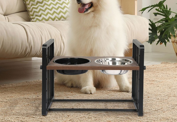 PaWz Elevated Pet Feeder Dual Raised Food Bowl - Two Sizes Available