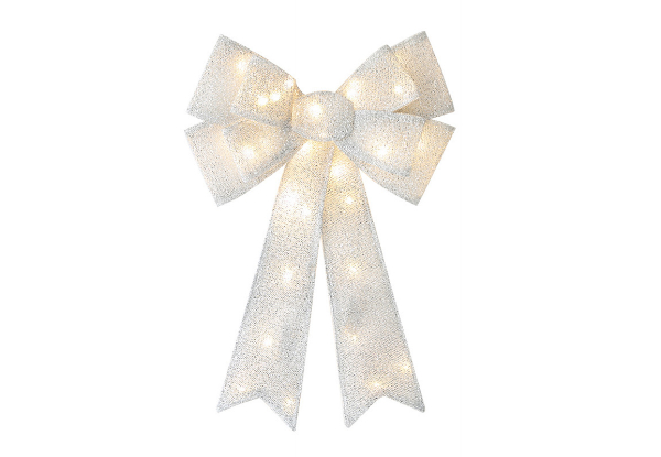 Light Up Christmas Bow - Available in Three Colours & Option for Two, Three & Four-Piece