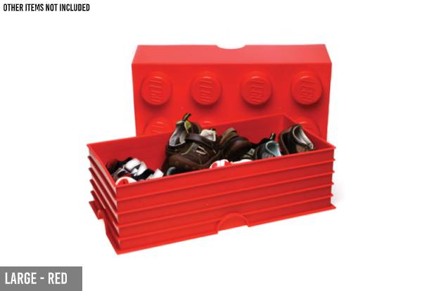 LEGO Storage Brick - Two Sizes & Three Colours Available
