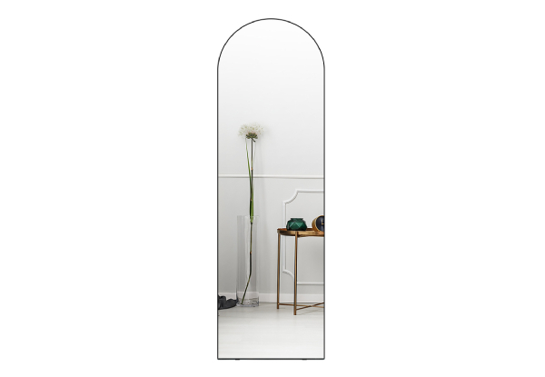 Full-Length Arch-Shaped Mirror with Removable Stand