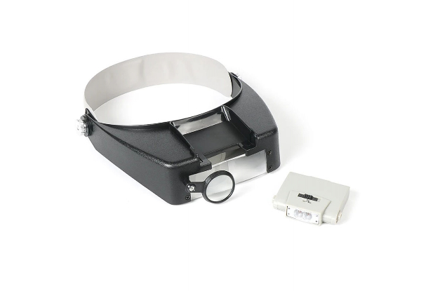 Head Mounted Magnifying Glass with LED Light - Two Colours Available