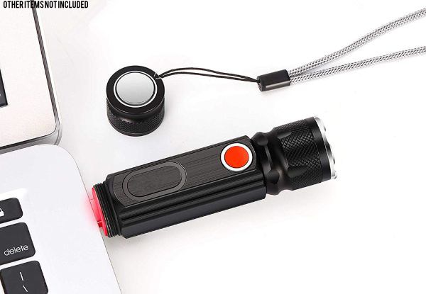 One Multi-Functional USB Rechargeable Torch - Option for Two Available