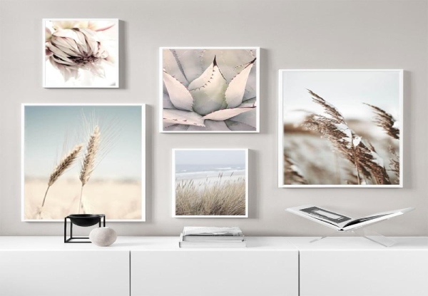 Roam Canvas Scandinavian Landscape Seagrass Wheat Art Print Range - Five Designs & Four Sizes Available
