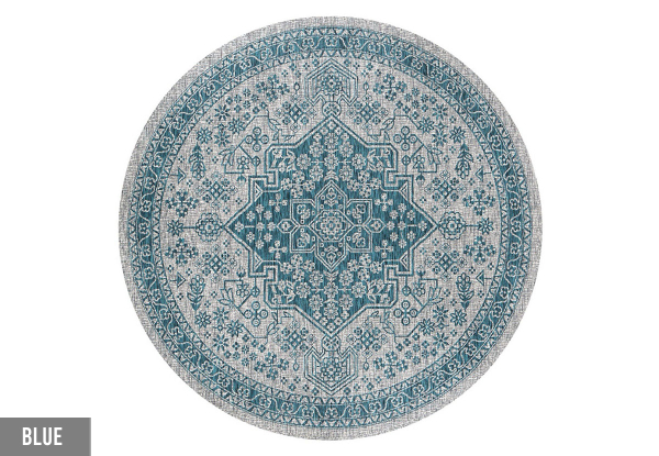 Vintage Circle Area Rug - Available in Four Styles & Three Sizes