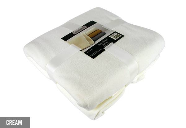 Polar Fleece Blanket - Available in Six Colours & Three Sizes