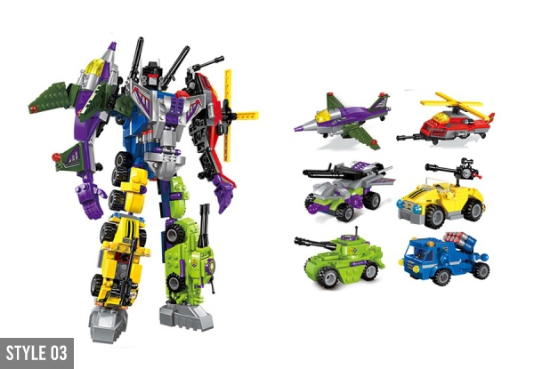 Six-in-One Building Block Transformer - Four Options Available with Free Delivery