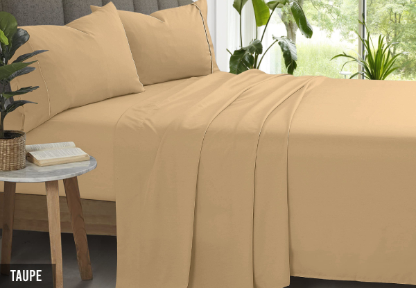 2000TC Super Soft Bamboo Microfibre Sheet Set - Available in Six Colours & Three Sizes