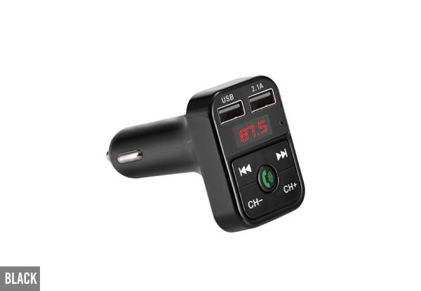 Car Wireless Bluetooth FM Transmitter - Four Colours & Option to incl. Wire Available