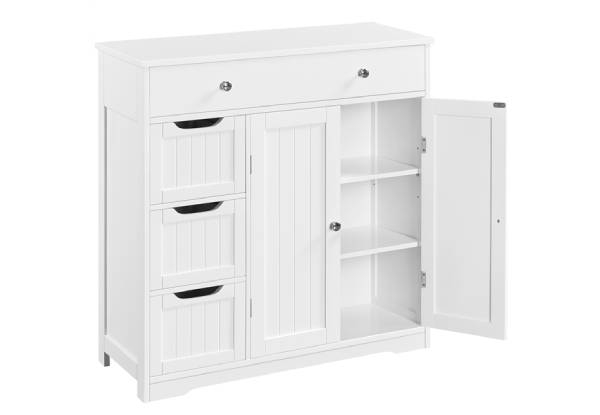 Free-Standing Bathroom Cabinet with Drawers