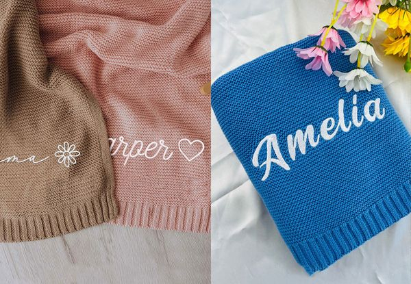 Personalised Embroidery Nap Blankets