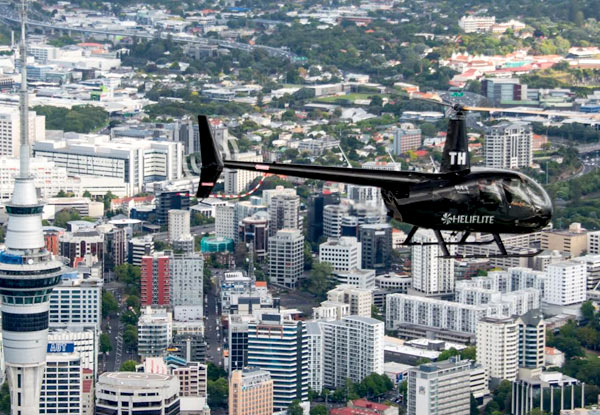 $389 for a 30-Minute City of Sails Helicopter Tour for Two People or $439 for Three People