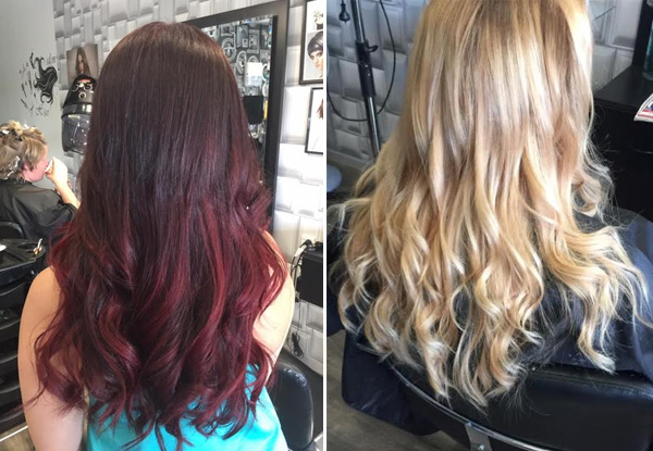 Balayage, Ombre or Dip-Dye Hair Package incl. Colour, Style Cut, Shampoo Service, Colour Lock Treatment, Head Massage & Blow Wave Finish with 25% Off Additional Beauty Treatments