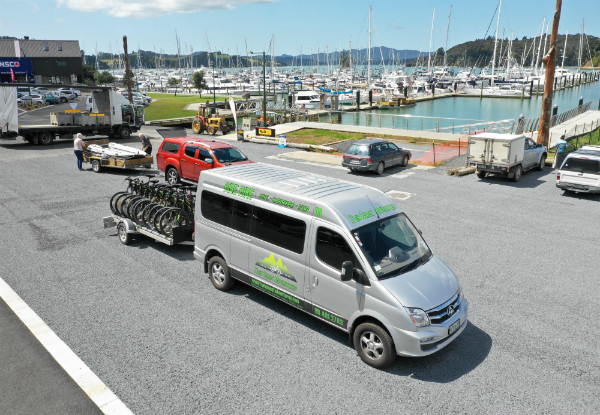 Full-Day Bike Hire incl. Return Shuttle from Kaikohe to Horeke or Opua - Options for Adults, Child or Family Pass