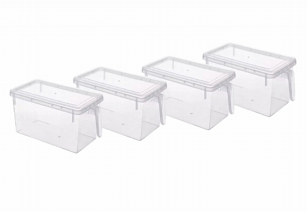 Four-Pack of Food Container Boxes - Option for Eight-Pack