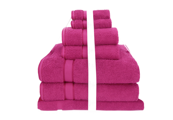 Kingtex Seven-Piece Towel-Bath Towel Set - 10 Colours Available
