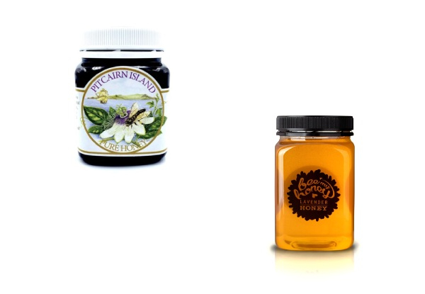 Pitcairn 'Tropicana' Island Honey 250g & Be My Honey Lavender 500g