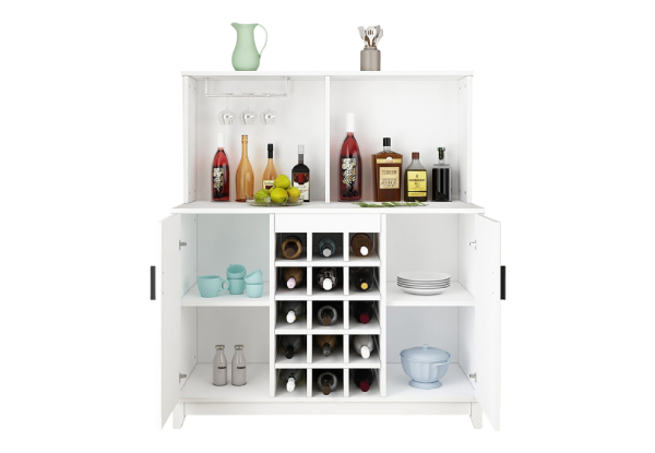 Bar Cabinet for Liquor & Glasses